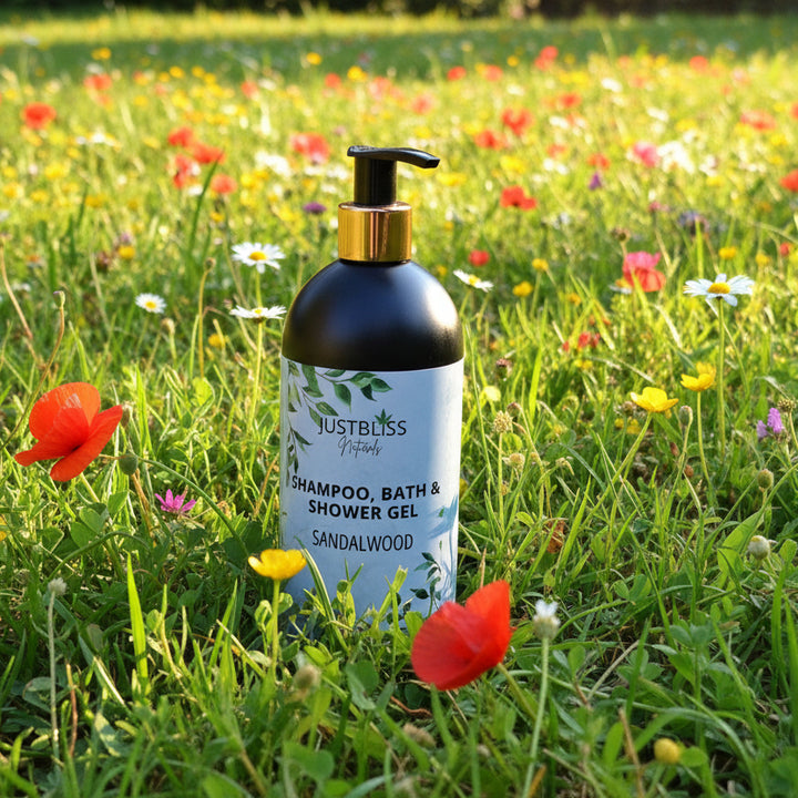 3-in-1 Shampoo, Bath &amp; Shower Gel – Plant-Based, Nourishing Cleanser - JUSTBLiSS Naturals