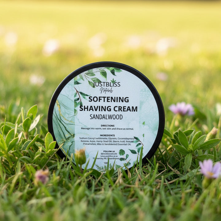 Soften Shaving Cream – Natural, Plant-Based Formula for Smooth Skin 100g - JUSTBLiSS Naturals