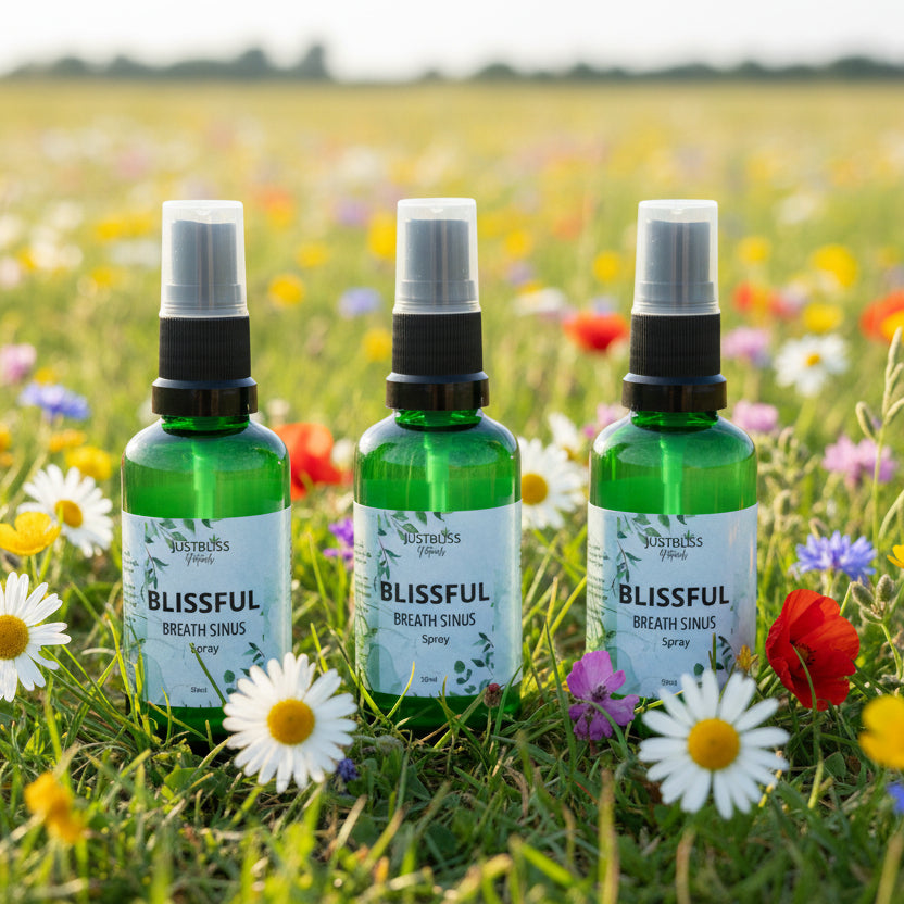 Natural Sinus Relief Spray – Fast-Acting Botanical Comfort - JUSTBLiSS Naturals