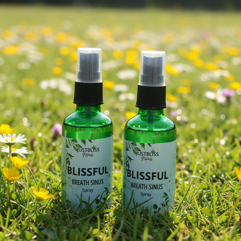 Natural Sinus Relief Spray – Fast-Acting Botanical Comfort - JUSTBLiSS Naturals