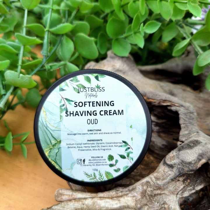 Soften Shaving Cream – Natural, Plant-Based Formula for Smooth Skin 100g - JUSTBLiSS Naturals