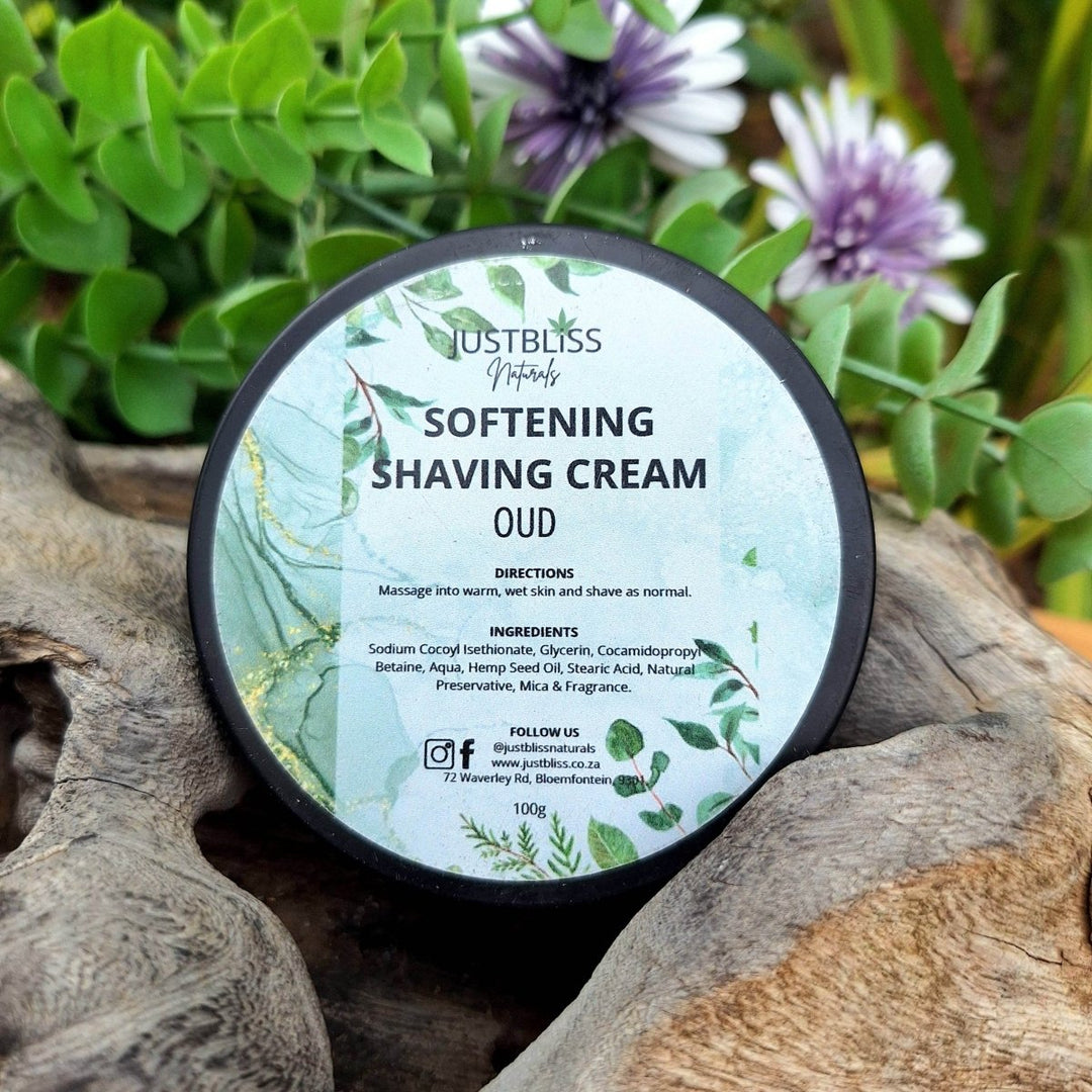 Soften Shaving Cream – Natural, Plant-Based Formula for Smooth Skin 100g - JUSTBLiSS Naturals