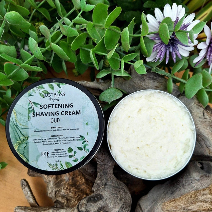Soften Shaving Cream – Natural, Plant-Based Formula for Smooth Skin 100g - JUSTBLiSS Naturals