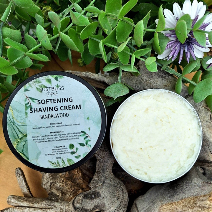 Soften Shaving Cream – Natural, Plant-Based Formula for Smooth Skin 100g - JUSTBLiSS Naturals