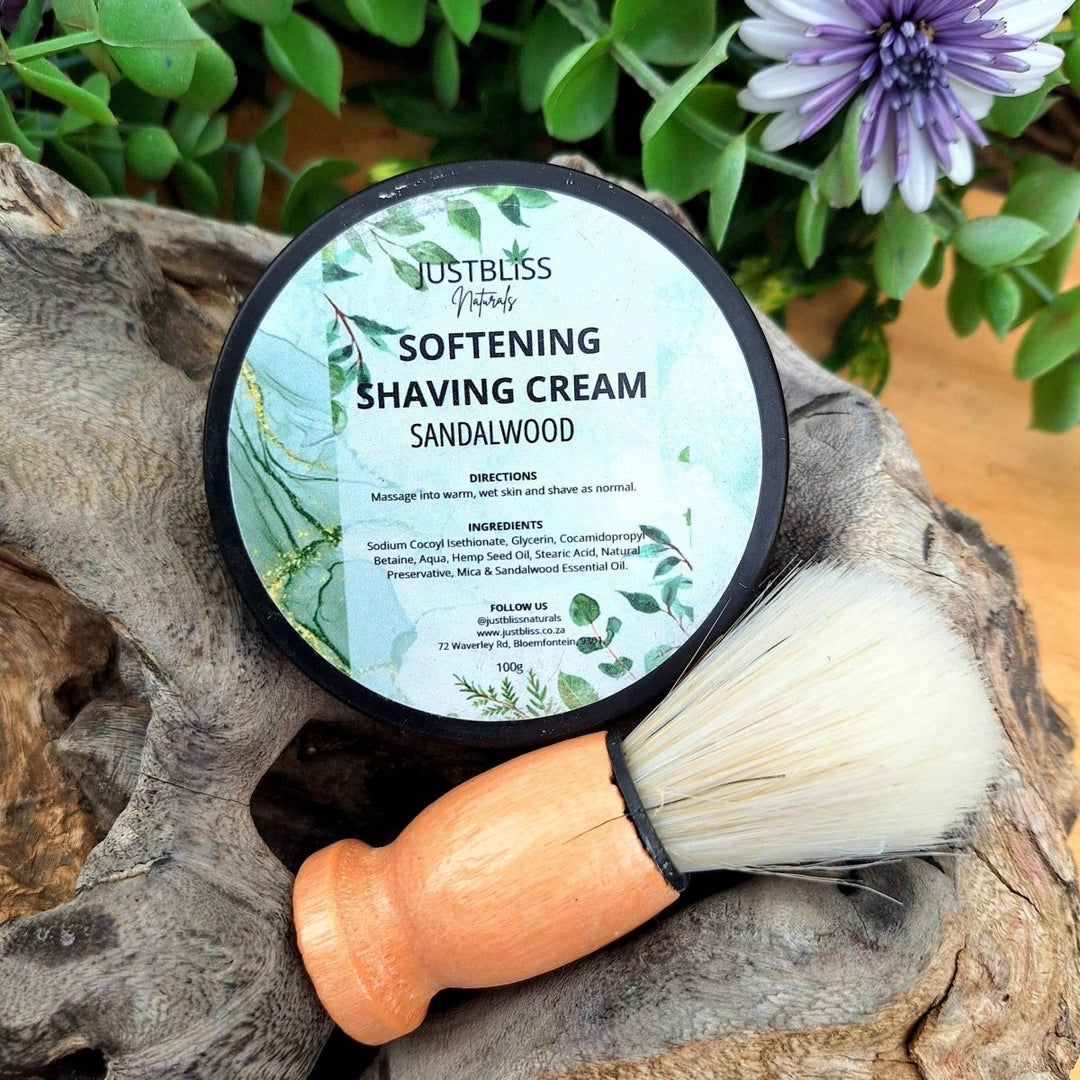 Soften Shaving Cream – Natural, Plant-Based Formula for Smooth Skin 100g - JUSTBLiSS Naturals