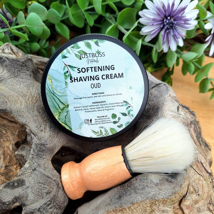 Soften Shaving Cream – Natural, Plant-Based Formula for Smooth Skin 100g - JUSTBLiSS Naturals