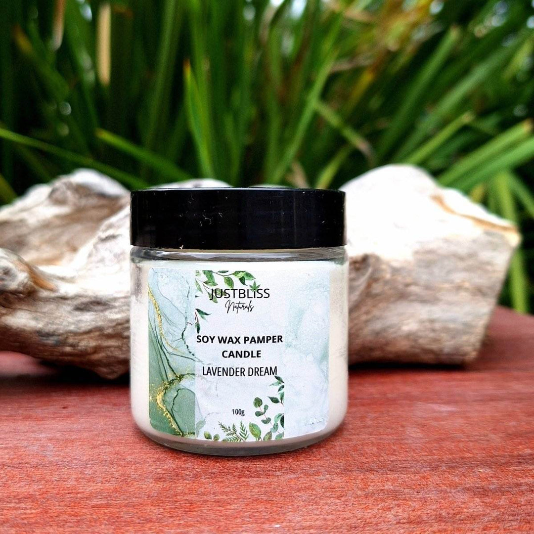 Soy Massage Candle 100ml – Aromatherapy &amp; Vegan Moisturizing Body Oil - JUSTBLiSS Naturals