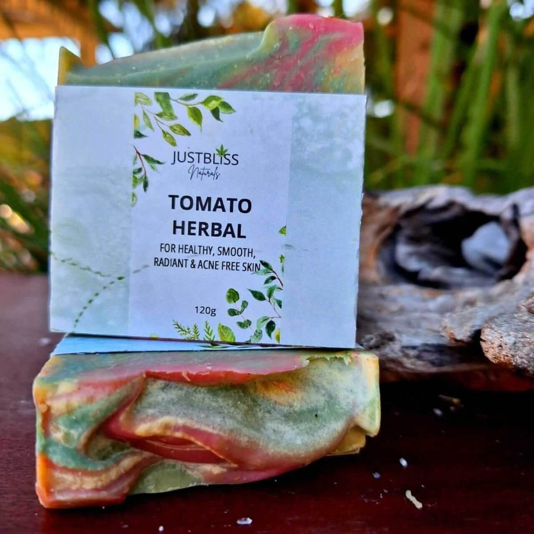 Tomato Skin Brightening Soap Bar – Even Tone &amp; Natural Glow - JUSTBLiSS Naturals