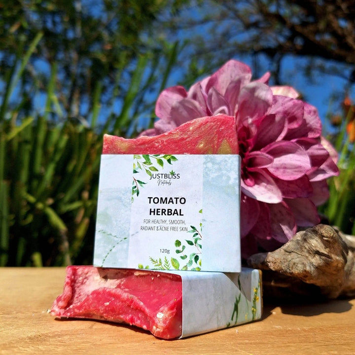 Tomato Skin Brightening Soap Bar – Even Tone &amp; Natural Glow - JUSTBLiSS Naturals