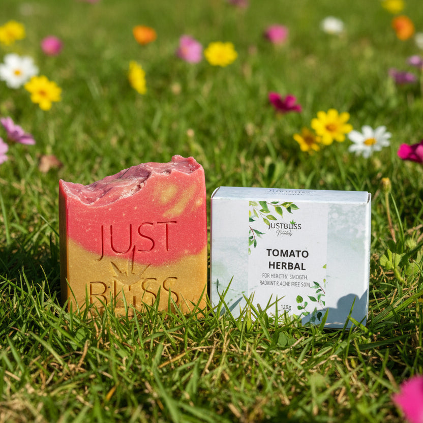 Tomato Skin Brightening Soap Bar – Even Tone & Natural Glow - JUSTBLiSS Naturals