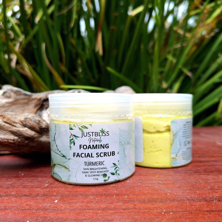 Turmeric Facial Scrub – Gentle Plant-Based Exfoliant for Radiant Skin - JUSTBLiSS Naturals