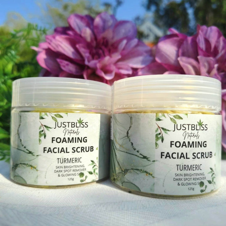 Turmeric Facial Scrub – Gentle Plant-Based Exfoliant for Radiant Skin - JUSTBLiSS Naturals