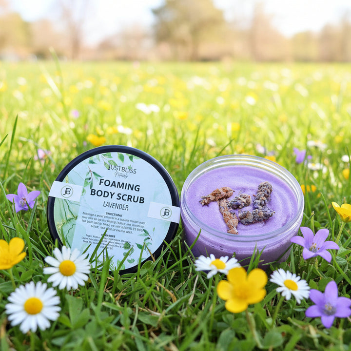BODY SCRUB: Lavender (250g) - JUSTBLiSS Naturals