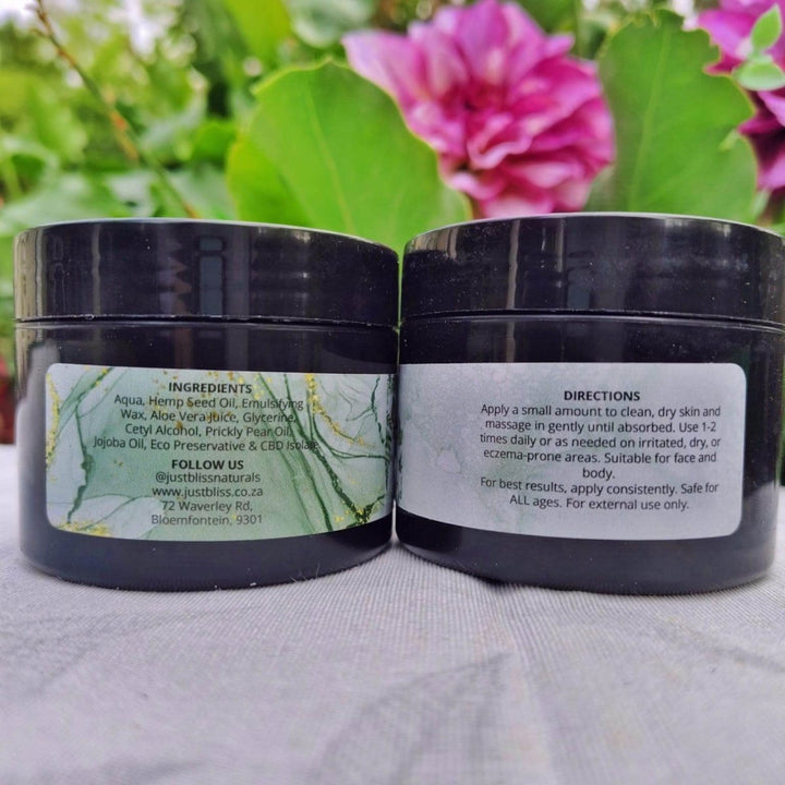 Eczema Rescue Cream – Sensitive Skin Relief with CBD &amp; Botanicals JUSTBLiSS Naturals