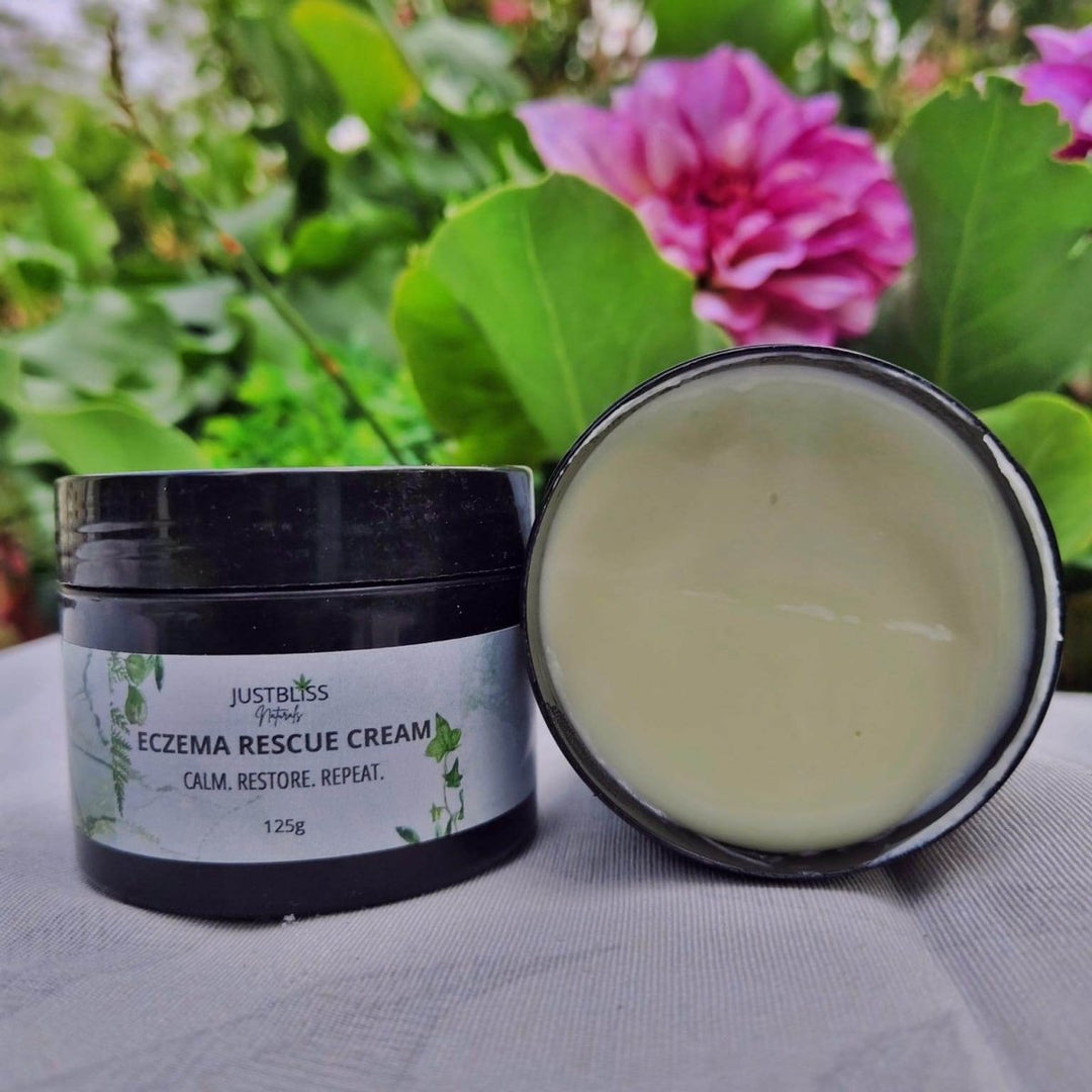 Eczema Rescue Cream – Sensitive Skin Relief with CBD &amp; Botanicals JUSTBLiSS Naturals