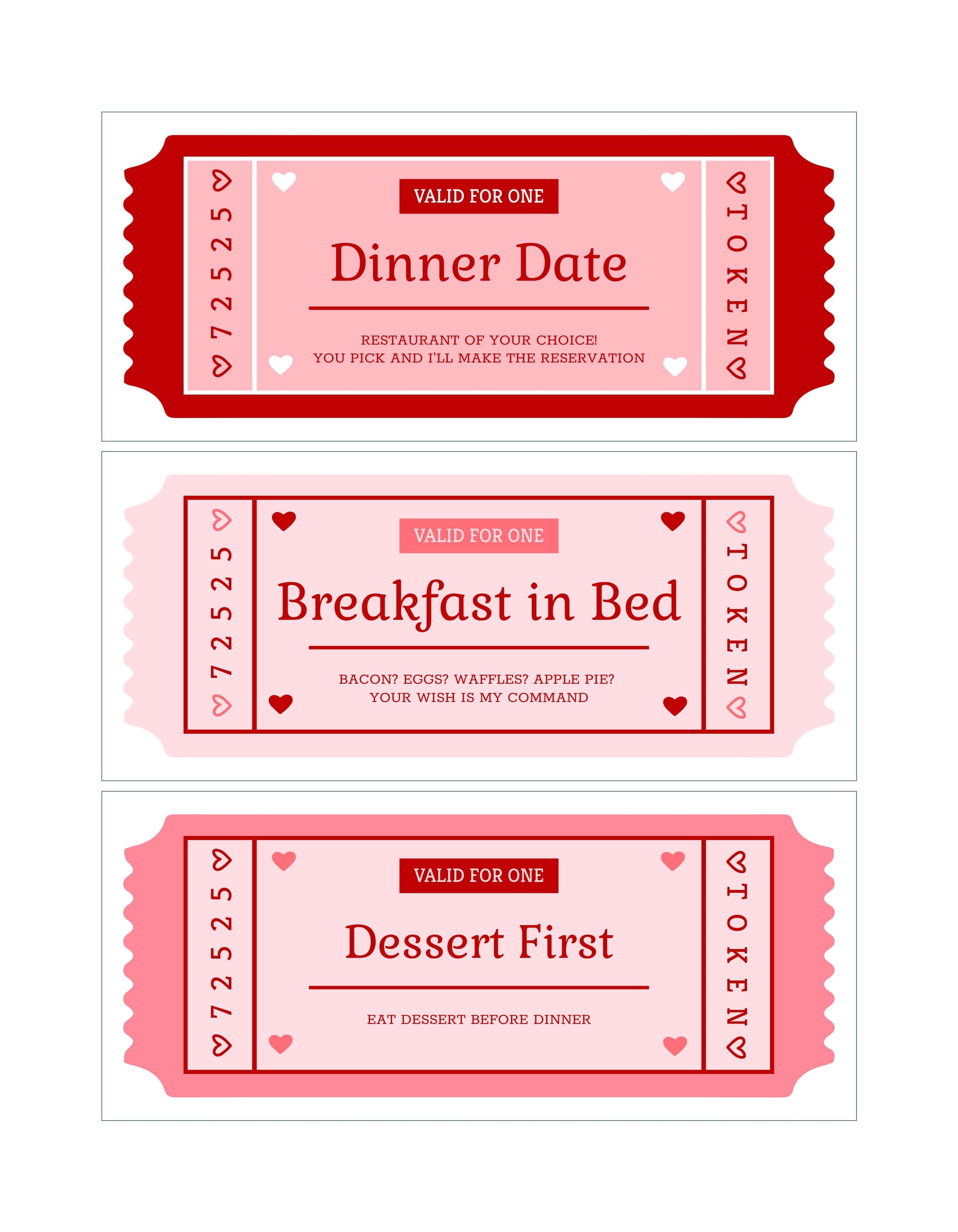  JUSTBLISS: COUPON BOOK: Valentine's Day (For Your Kids)