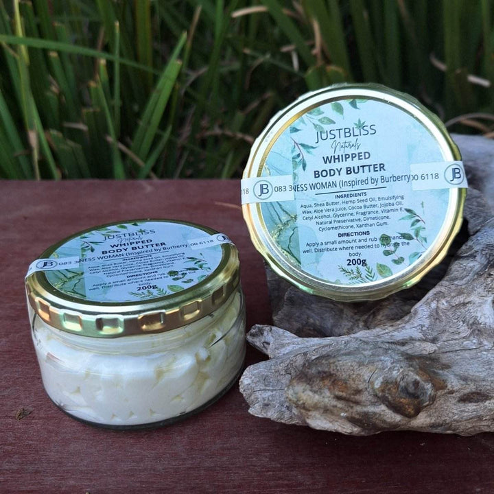 Whipped Body Butter – Deeply Hydrating Plant-Based Moisturizer, 200g - JUSTBLiSS Naturals