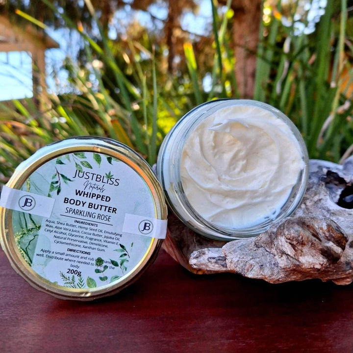 Whipped Body Butter – Deeply Hydrating Plant-Based Moisturizer, 200g - JUSTBLiSS Naturals