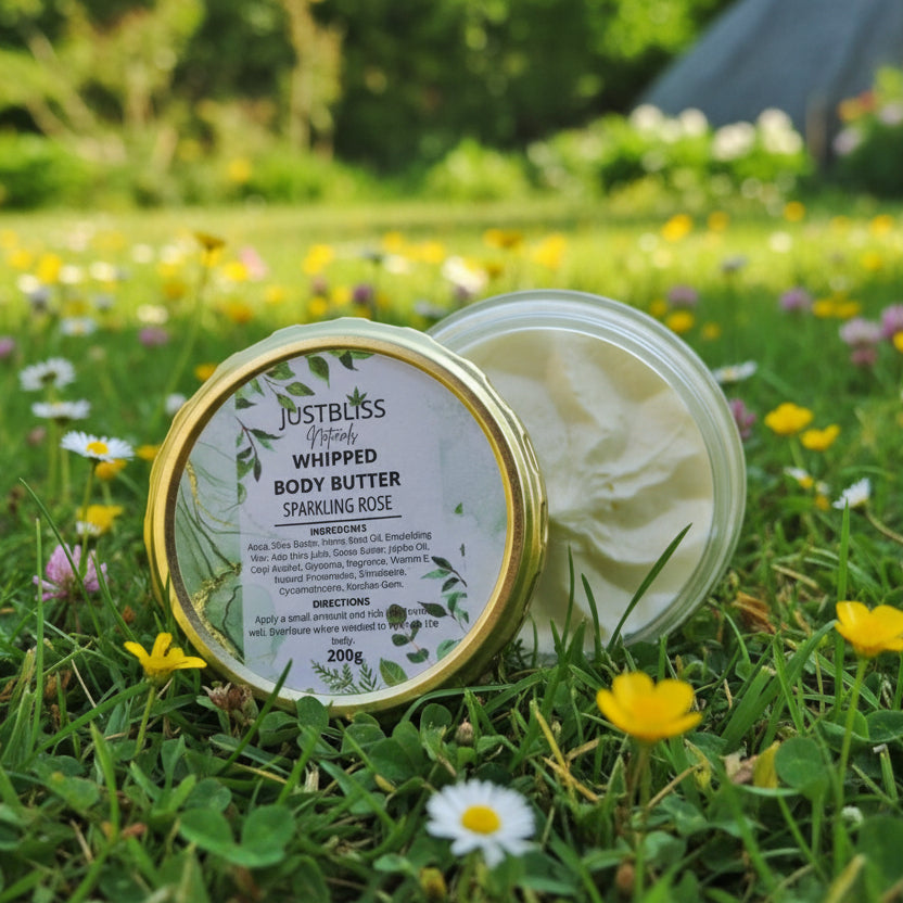 Whipped Body Butter – Deeply Hydrating Plant-Based Moisturizer, 200g - JUSTBLiSS Naturals