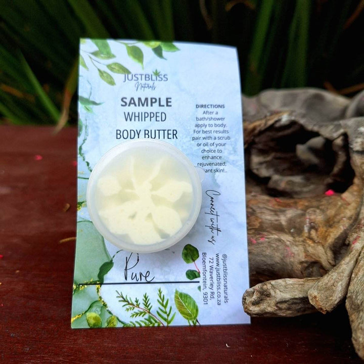 Whipped Body Butter Sample 15ml – Pure, Deep Hydration On-the-Go - JUSTBLiSS Naturals