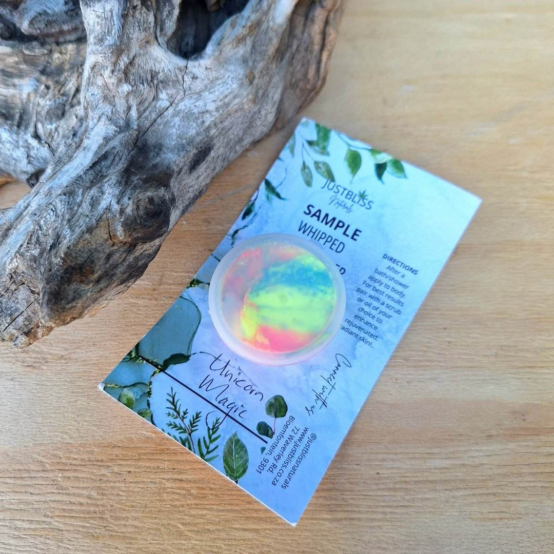 Whipped Body Butter Sample 15ml – Pure, Deep Hydration On-the-Go - JUSTBLiSS Naturals
