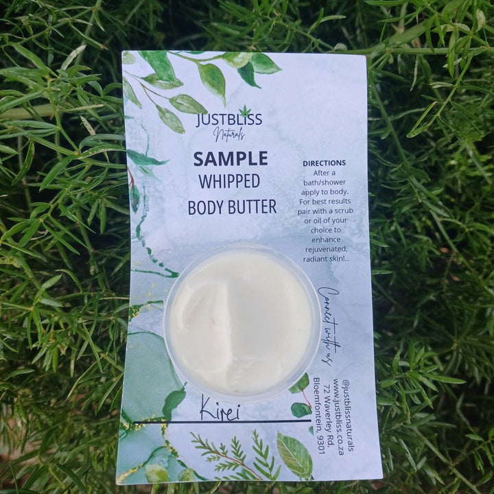 Whipped Body Butter Sample 15ml – Pure, Deep Hydration On-the-Go - JUSTBLiSS Naturals