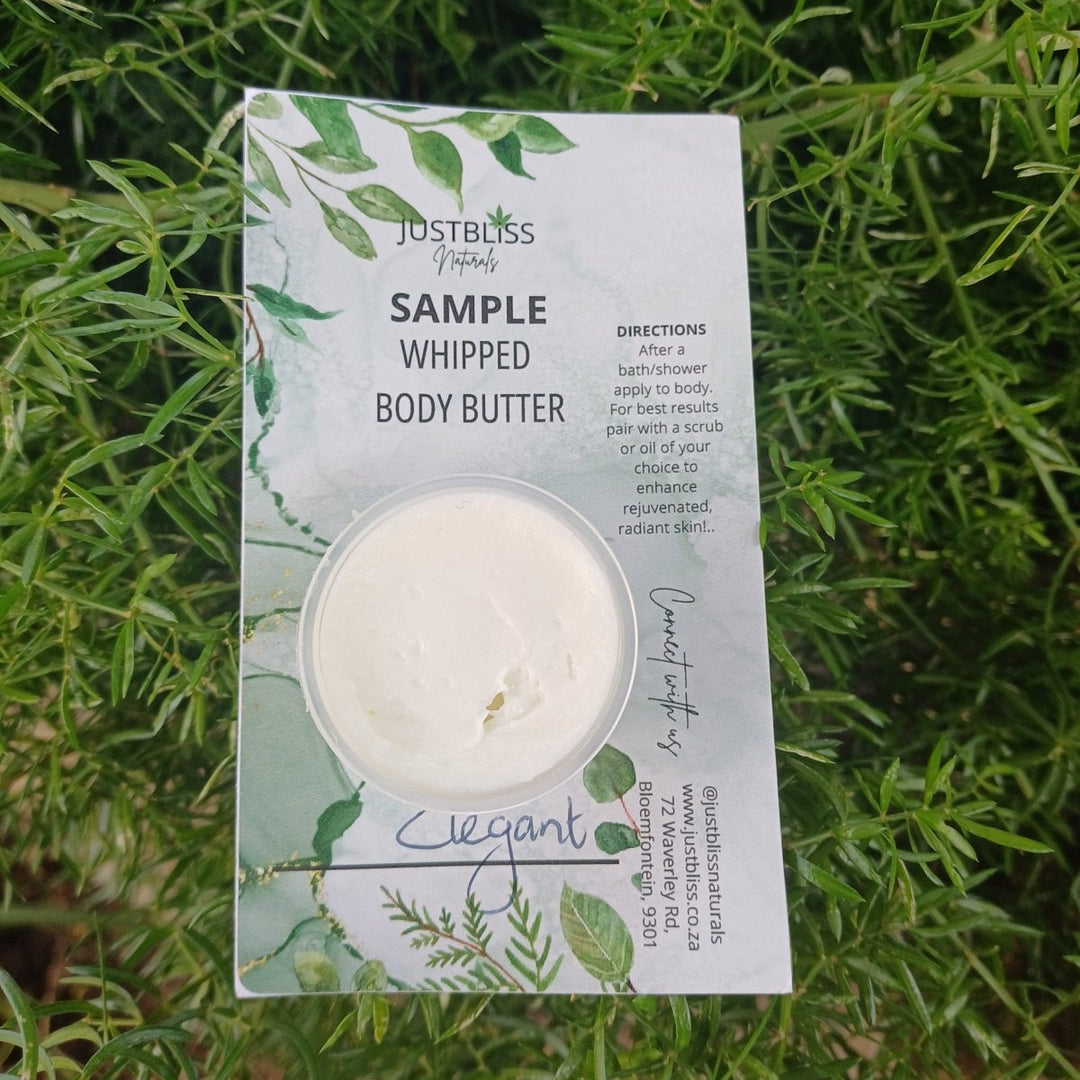Whipped Body Butter Sample 15ml – Pure, Deep Hydration On-the-Go - JUSTBLiSS Naturals