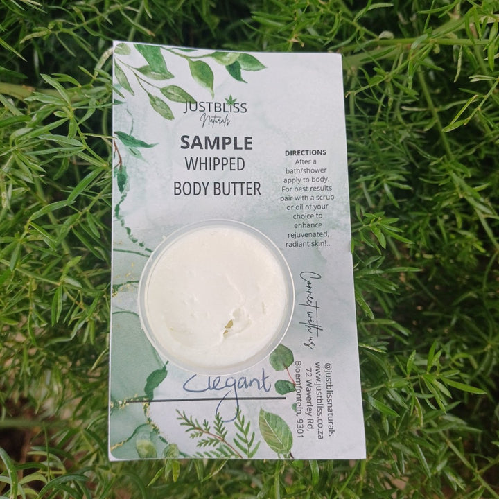 Whipped Body Butter Sample 15ml – Pure, Deep Hydration On-the-Go - JUSTBLiSS Naturals