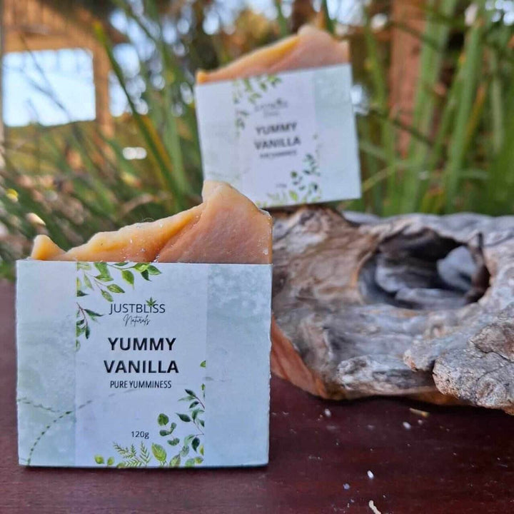Yummy Vanilla Natural Soap Bar – Vegan, Nourishing &amp; Eco-Friendly - JUSTBLiSS Naturals