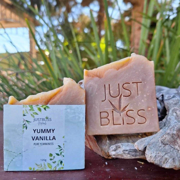 Yummy Vanilla Natural Soap Bar – Vegan, Nourishing &amp; Eco-Friendly - JUSTBLiSS Naturals