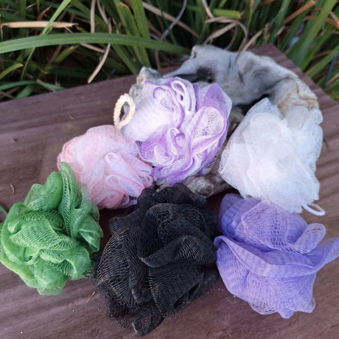 ACCESSORIES: Bath & Shower Scrunchies - JUSTBLiSS Naturals