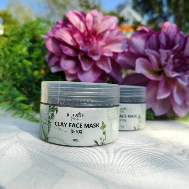 Activated Charcoal Clay Face Mask – Deep Detox for Oily & Acne - Prone Skin JUSTBLiSS Naturals