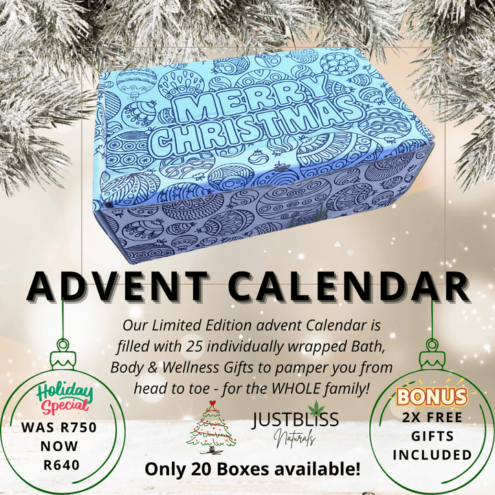 Advent Calendar Gift Box – 25 Days of Natural Bath & Wellness JUSTBLiSS Naturals