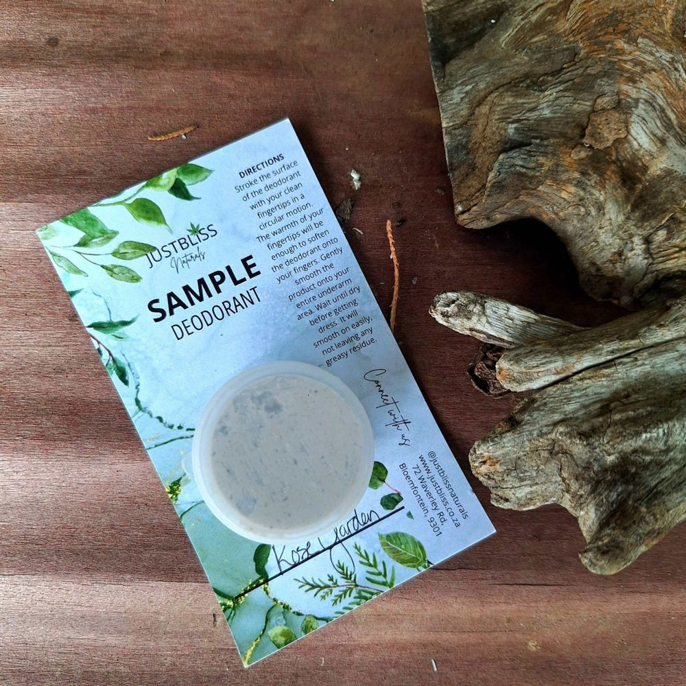 Aluminium Free Deodorant Sample - Natural Freshness, Anytime - JUSTBLiSS Naturals