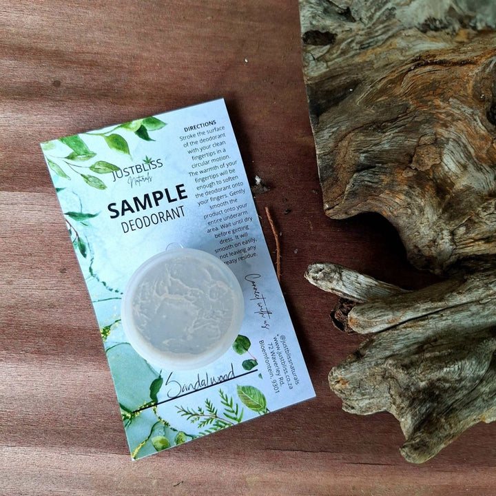 Aluminium Free Deodorant Sample - Natural Freshness, Anytime - JUSTBLiSS Naturals