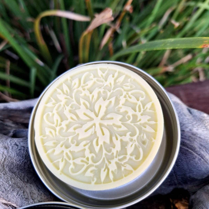 Citrus Bliss Shower Lotion Bar with cocoa and shea butter.