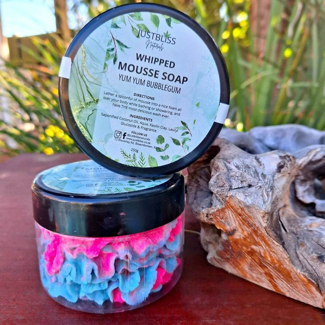 BATH & SHOWER MOUSSE: Yum Yum Bubblegum - JUSTBLiSS Naturals