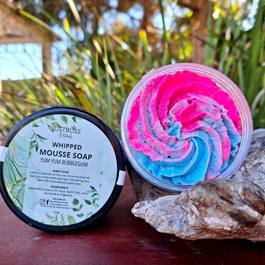 BATH & SHOWER MOUSSE: Yum Yum Bubblegum - JUSTBLiSS Naturals