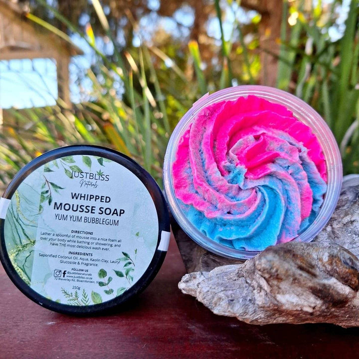 BATH & SHOWER MOUSSE: Yum Yum Bubblegum - JUSTBLiSS Naturals