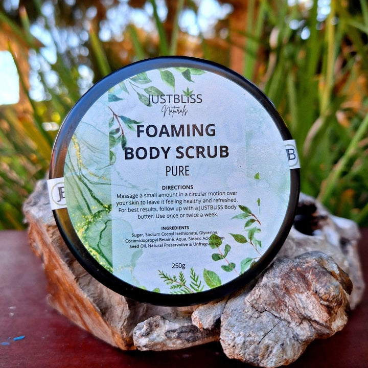 BODY: Foaming Body Scrubs - Choose your Scent - JUSTBLiSS Naturals