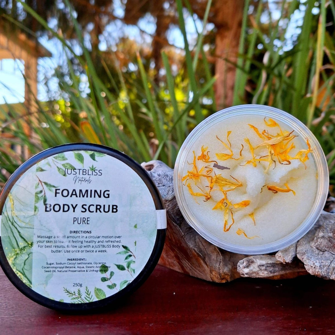 BODY: Foaming Body Scrubs - Choose your Scent - JUSTBLiSS Naturals