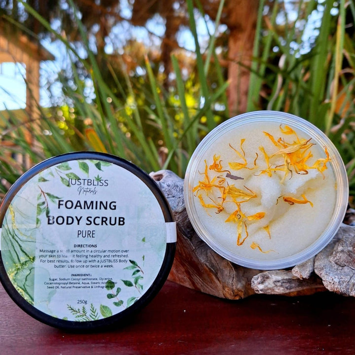 BODY: Foaming Body Scrubs - Choose your Scent - JUSTBLiSS Naturals