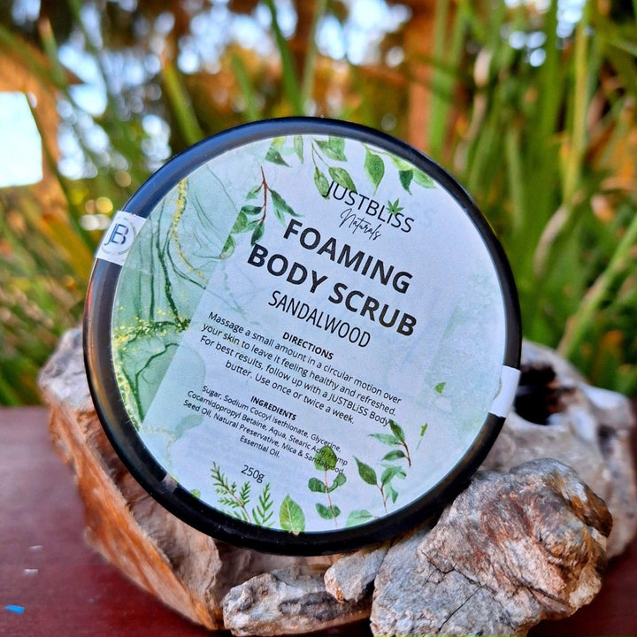 BODY: Foaming Body Scrubs - Choose your Scent - JUSTBLiSS Naturals