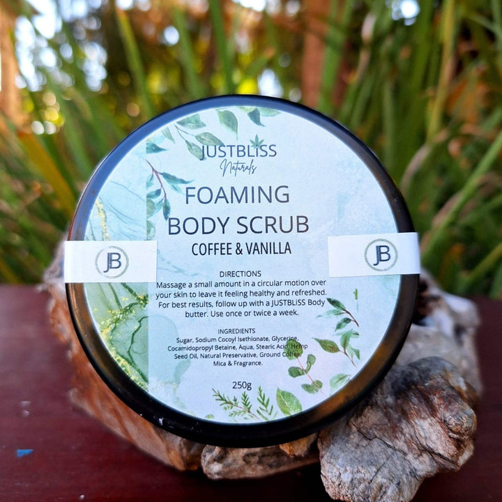 BODY: Foaming Body Scrubs - Choose your Scent - JUSTBLiSS Naturals