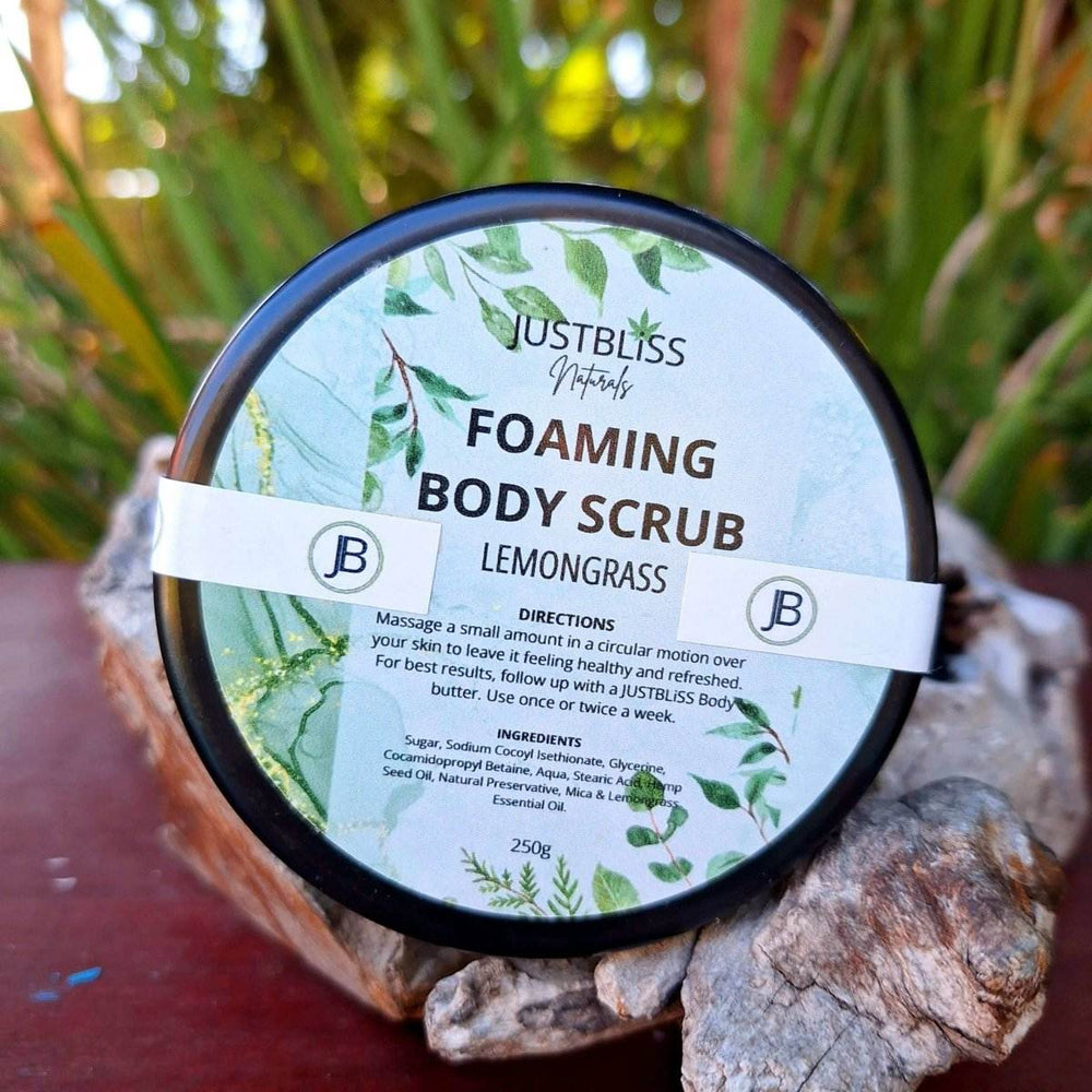BODY: Foaming Body Scrubs - Choose your Scent - JUSTBLiSS Naturals