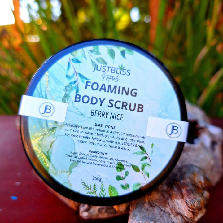 BODY: Foaming Body Scrubs - Choose your Scent - JUSTBLiSS Naturals