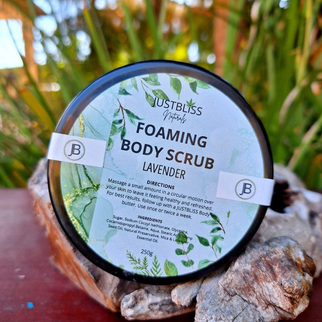 BODY: Foaming Body Scrubs - Choose your Scent - JUSTBLiSS Naturals