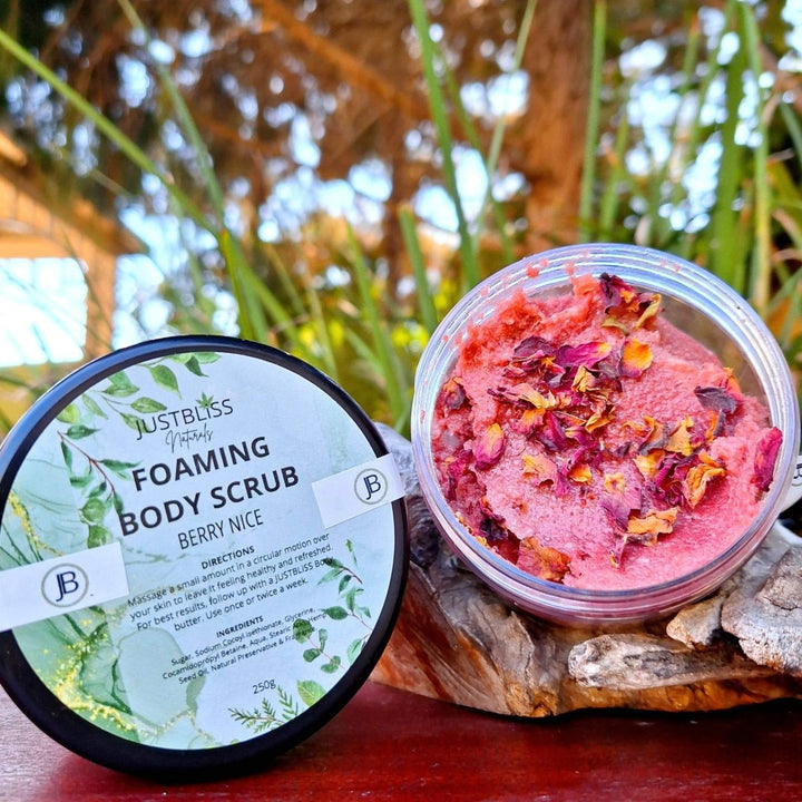 BODY: Foaming Body Scrubs - Choose your Scent - JUSTBLiSS Naturals