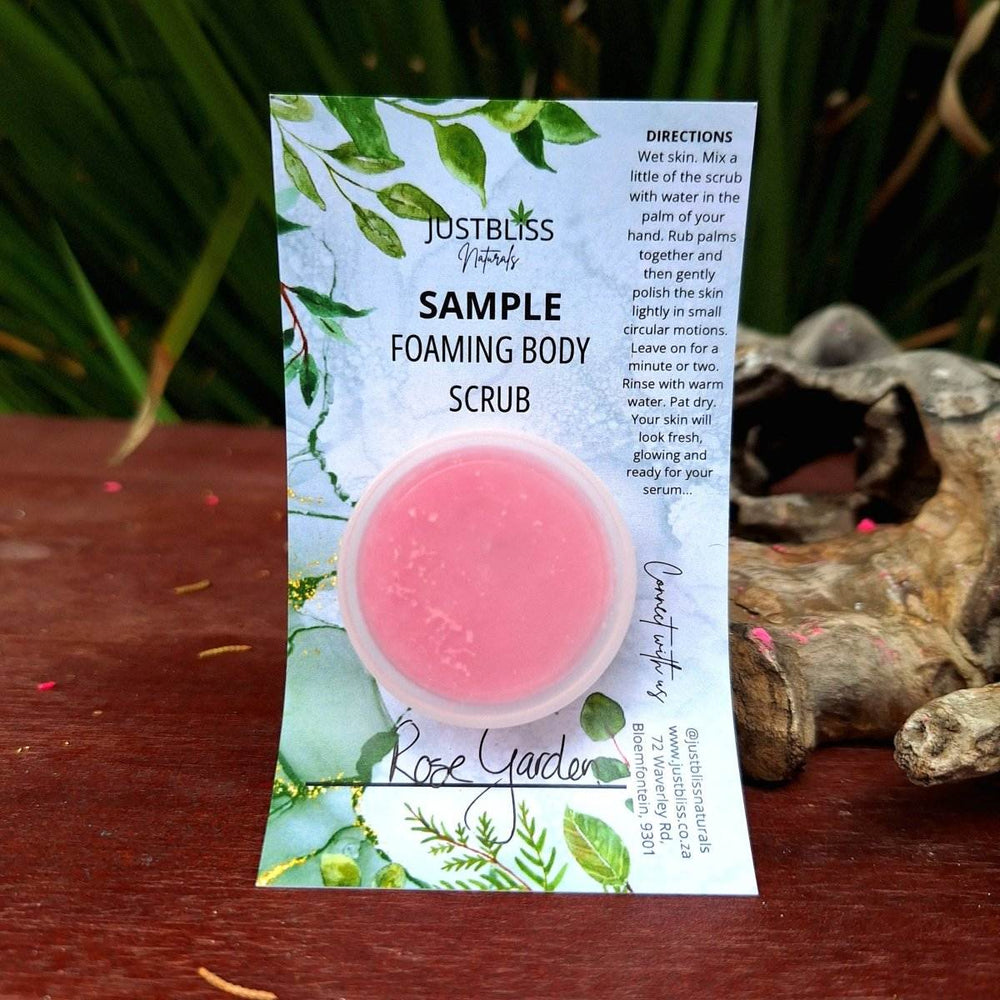 BODY SCRUB: Sample - 15ml - JUSTBLiSS Naturals