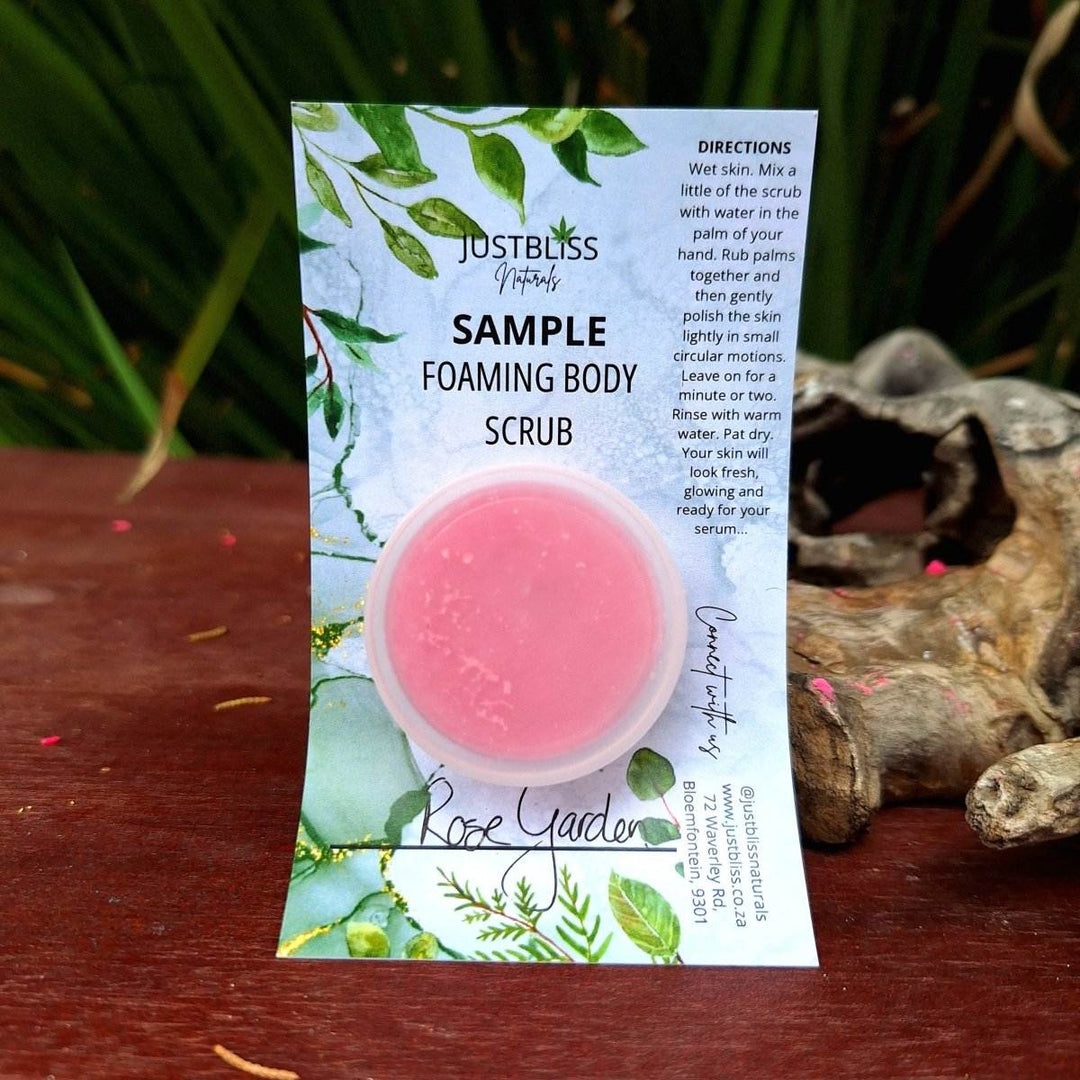 BODY SCRUB: Sample - 15ml - JUSTBLiSS Naturals